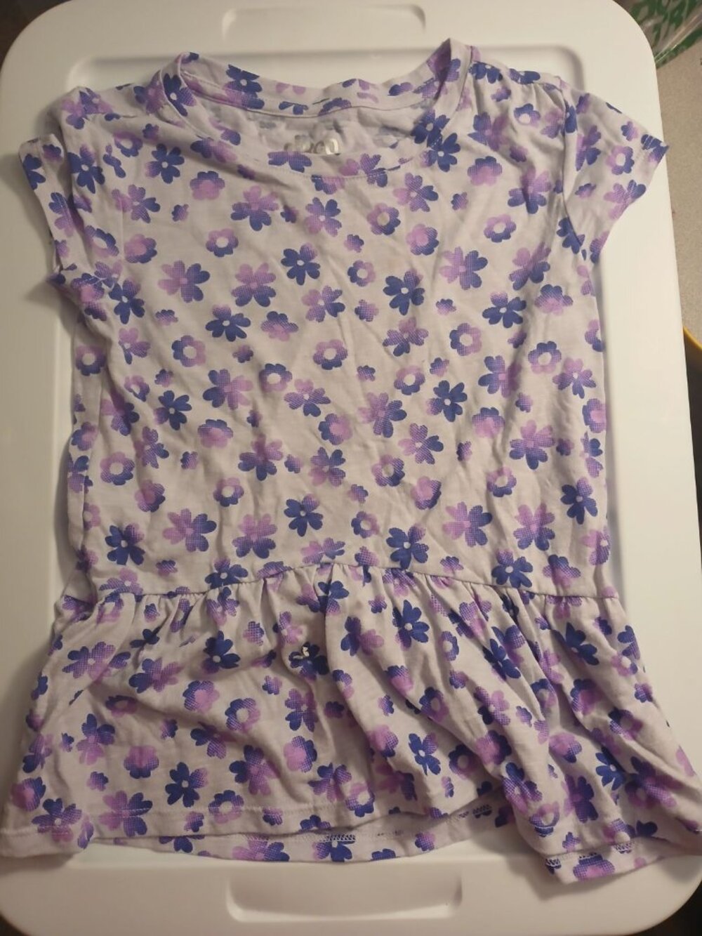 Circo M/M 7/8 Girls Purple Flower Print Shirt